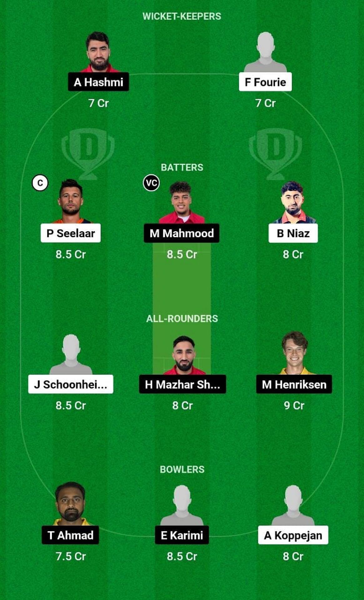 VOC vs SVH Dream11 Fantasy Tip - Head to Head League